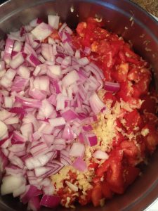 Fresh ingredients for salsa on Nutmeg Disrupted