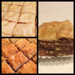Making Baklava in the Nutmeg Disrupted kitchen.