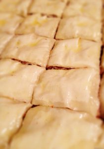 Making Baklava in the Nutmeg Disrupted kitchen.