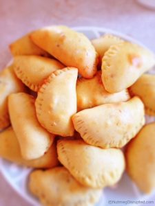 Fresh Bacon Onion Turnovers.