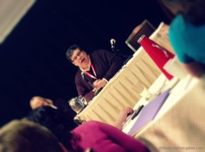 David Leite speaking at the Food Bloggers of Canada Conference 2013