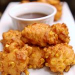 red lentil bacon corn fritters from Nutmeg Disrupted