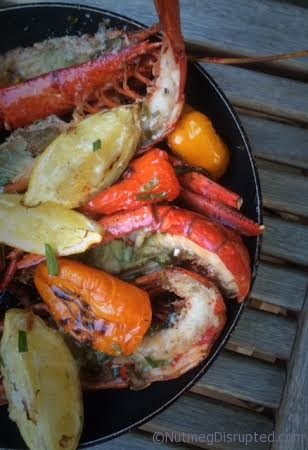 Grilled Lobster with Herbs