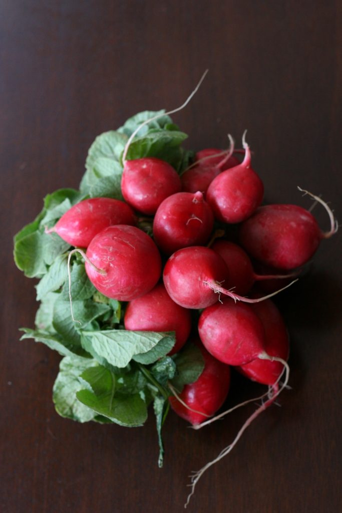 red radishes